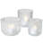 3 Piece Smoke Glass Candle Holder Set-104007386