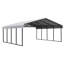 Abri de voiture en acier galvanisé 20 x 20 x 7-40093457