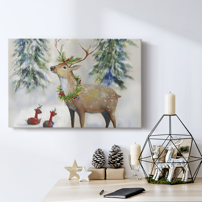 Christmas Holiday Arts - Toile tendue avec châssis, H 12 po x l 18 po