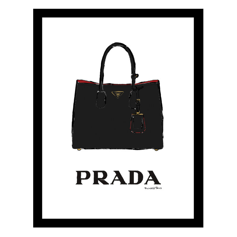 Impression encadrée de sac à main High Fashion Designer