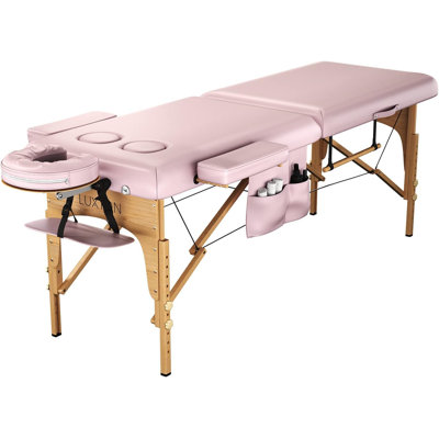 Luxton Home Premium Memory Foam Massage Table with Custom Breast Holes and Custom Sheets