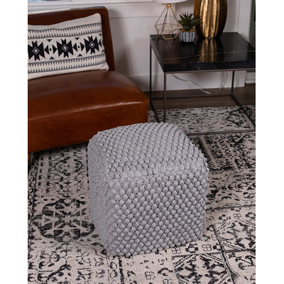 Repose-pieds carré large BirdRock Home 18,52 po