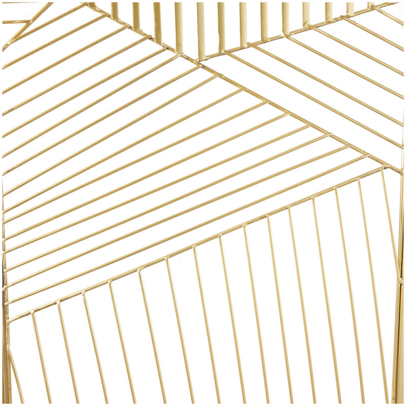3 Piece Glam Wall Décor Set, Gold/Gray/White