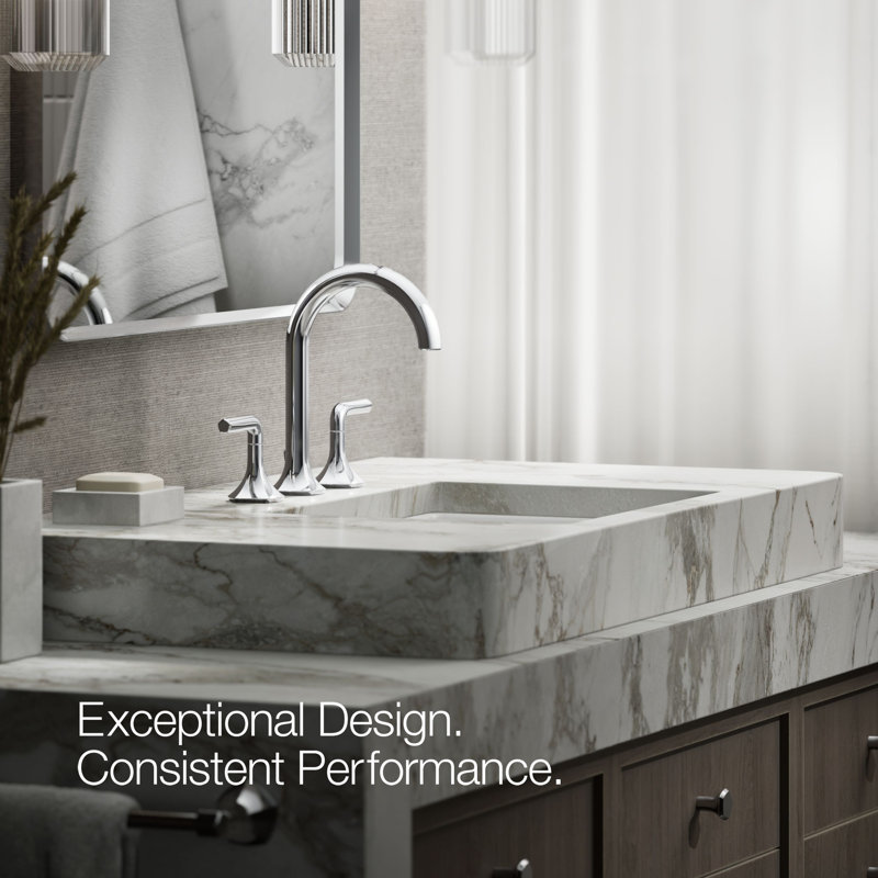 Occasion Lever Bathroom Sink Faucet Handles, 3.56" H x 16" W, Polished Chrome