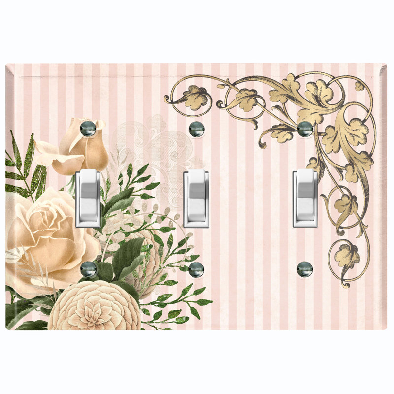 Landscape & Nature Themed 3 - Gang Toggle Light Switch Standard Wall Plate
