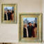 Cadre photo poli antique 3 pièces 8 "x 10" avec support de table et crochets muraux