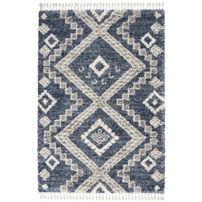 Tapis scandinave à poils longs Drusilla