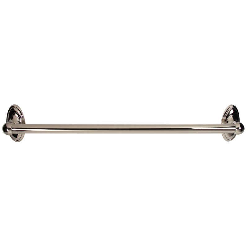 Classic Traditional 18" Grab Bar, Polished Nickel, 24"