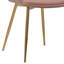 Baring Dining Accent Chair in Velvet Upholstery and Metal Legs-885435375-885435362