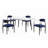 5Pc Dining Set Sintered Stone Table-723450138-723450137