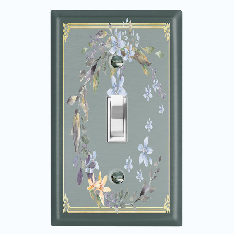 Patterned 1 - Gang Toggle Light Switch Standard Wall Plate