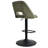 Bridgette 24"-32" Swivel 360° Upholstered Footrests Adjustable Height Bar Stool-1934414026