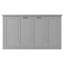Lit escamotable simple, peut être plié dans une armoire, gris