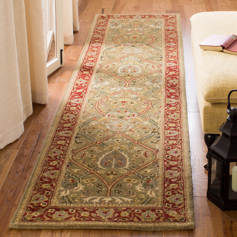 Evie Hand Tufted New Zealand Wool Oriental Rug, Runner 2'6" x 14'