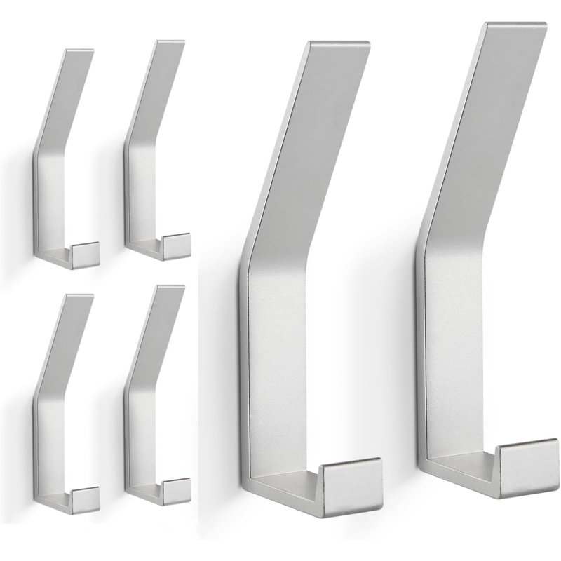 Pendarvis Metal Wall Wall Hook, Silver