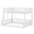 Floor Bunk Bed Frame With Ladder And Safety Guardrails-117529868-117529867