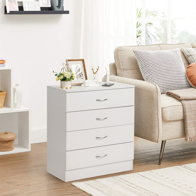 Table de bout avec port USB, Blanc