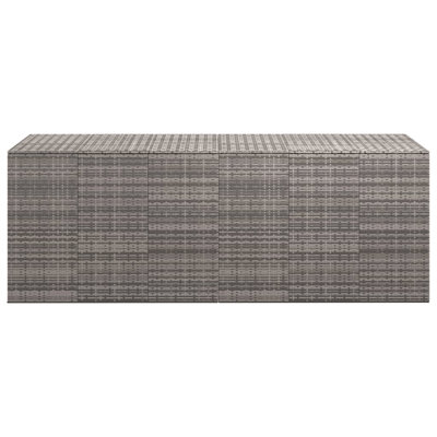 Garden Cushion Box PE Rattan 291X100.5X104 Cm