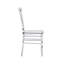 Ensemble de 2 chaises empilables en acrylique transparent de style Chiavari