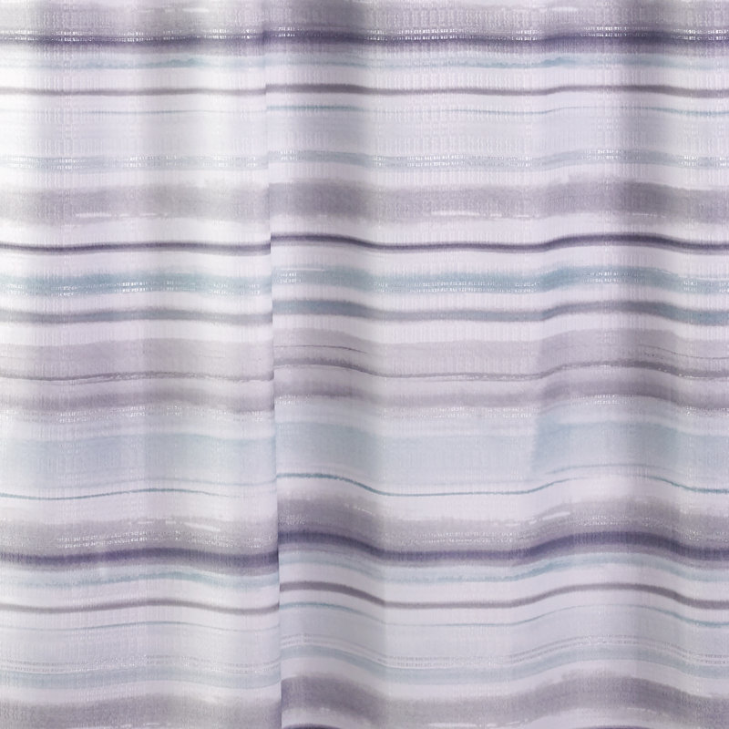 Water Stripe Striped Shower Curtain