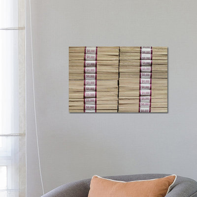 Prints of Money at the Mob Museum, Las Vegas, Nevada. USA 1 Piece Wrapped Canvas Wall Art