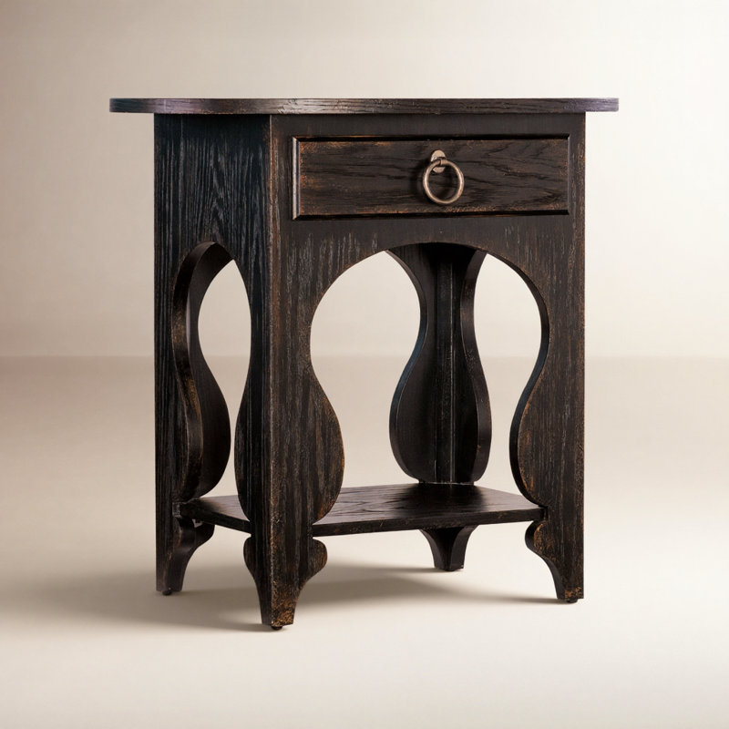 Americana 1 - Drawer Nightstand, Black