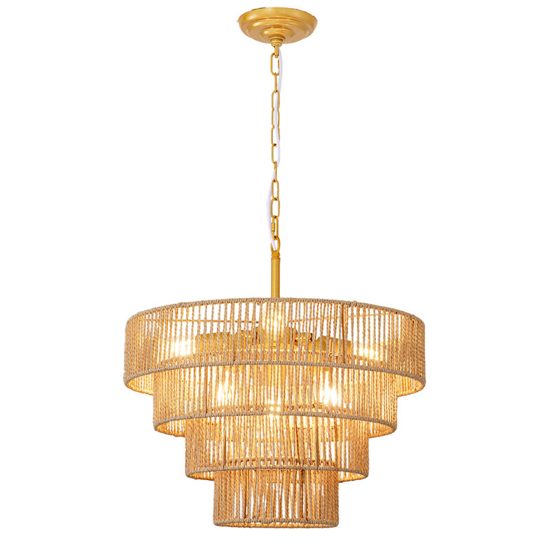 Lustre suspendu 6 lumières Boho