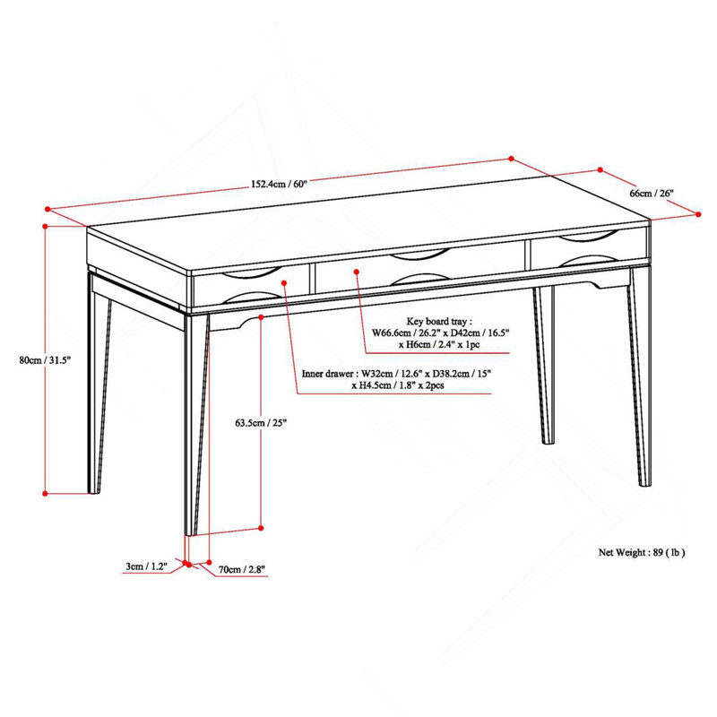 Desk - Black, Black