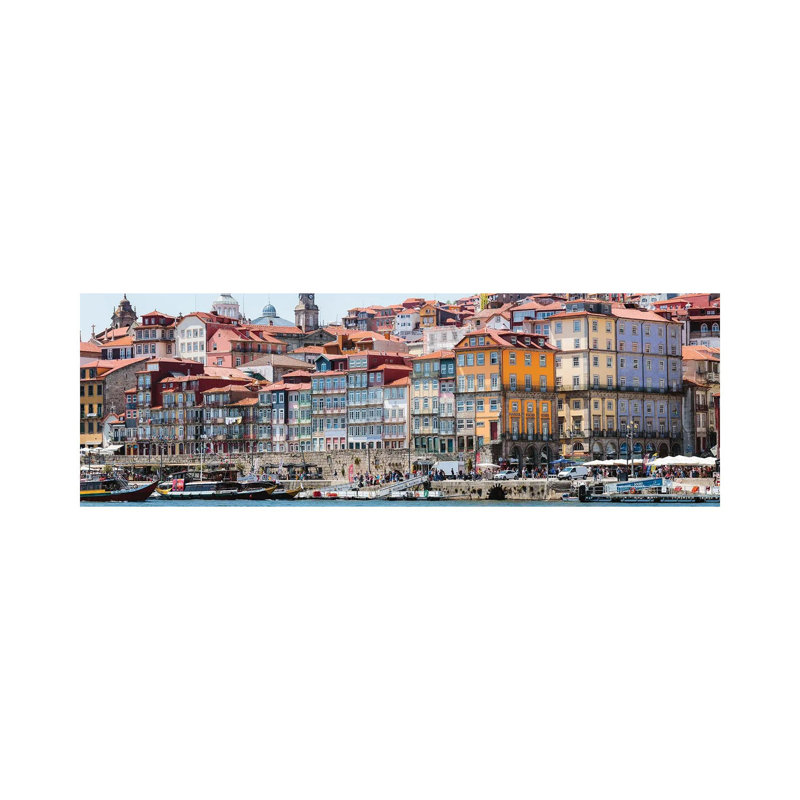 Porto Waterfront by Matteo Colombo - Wrapped Canvas Panoramic Print, 30.48 cm H x 91.44 cm W x 1.91 cm D