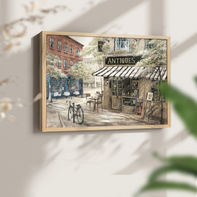Neighbourhood Antiques -Framed Print - Restickable