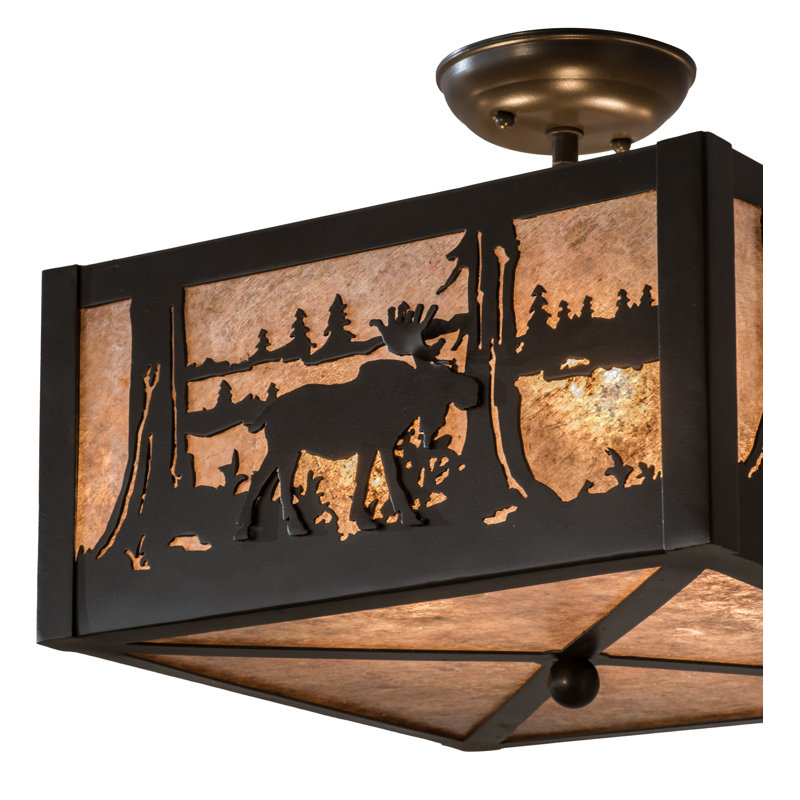 3 - Light Semi Flush Mount
