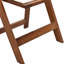 Chaise pliante confortable en bois massif, sans installation, pour de nombreuses zones Chaises rembourrées 4 pièces Tablette en noyer + coussin beige