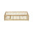 Twin Size Floor Bed With Fence And Door,Rubber Wood Floor Bed With Safety Guardrails,Natural-883246305-883246304