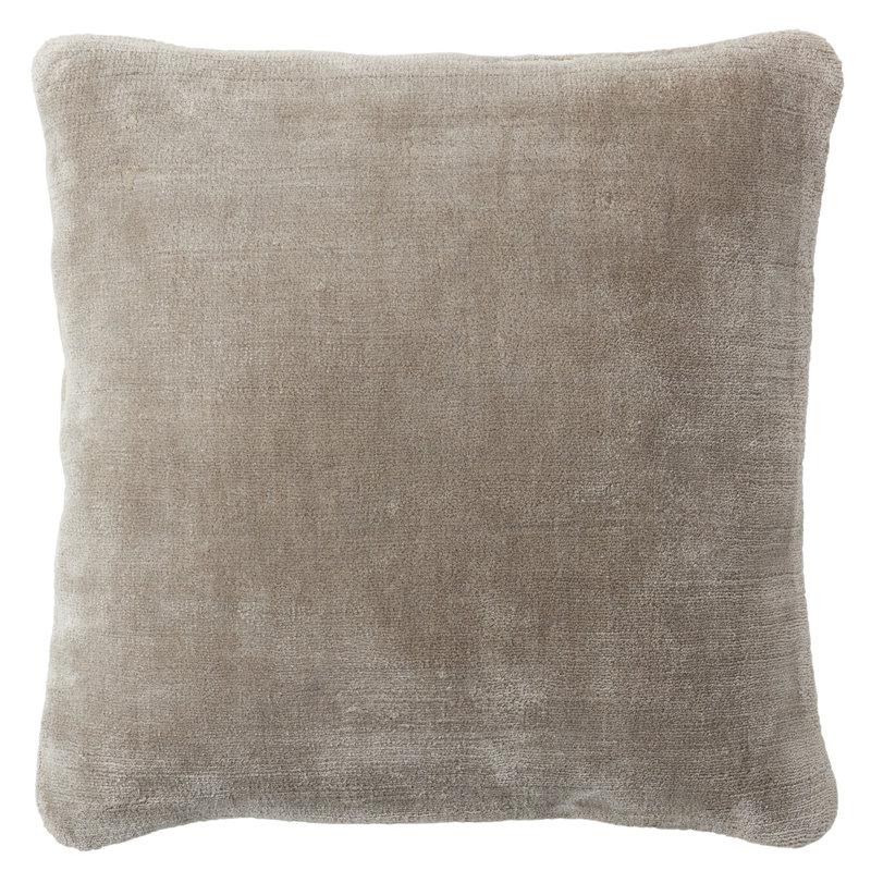 Coussin Jaipur Living Illumine, Gris, Carré 20 po, Housse de coussin seulement - sans insert