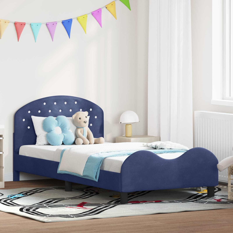 Bed Frame, European Single (90 x 200 cm), Police Blue