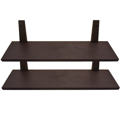 2 Piece Oak Accent Shelf