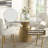 Kala Round Dining Table W/marble Top