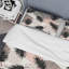 Ensemble de housse de couette en microfibre noir / beige 2 pièces