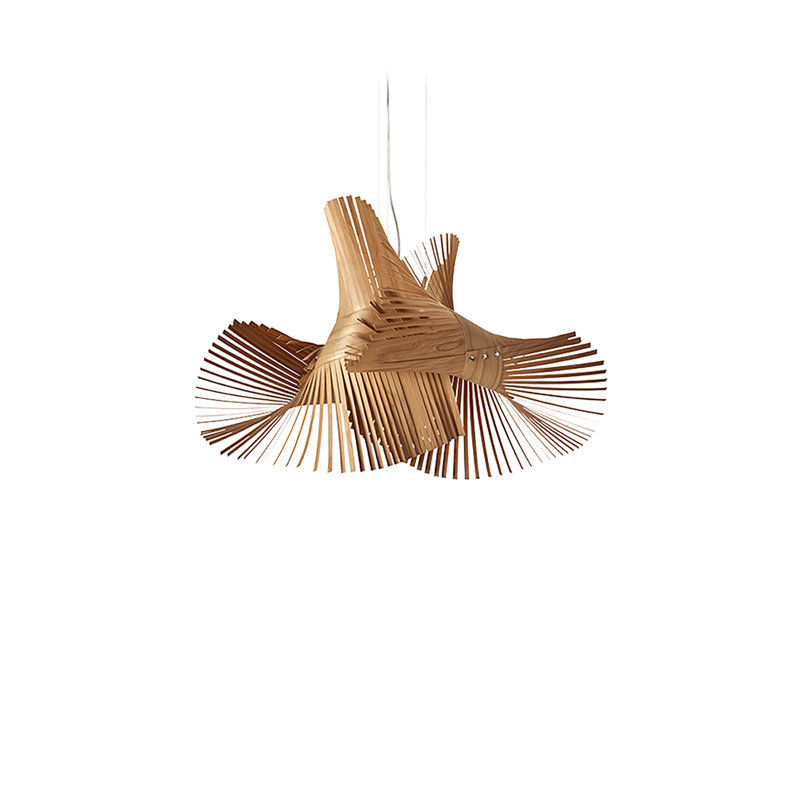 Minimikado 1 - Light Pendant, E26, Natural Cherry