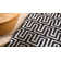 Bradshaw Zipper Black/Ivory Handwoven Cotton Rug