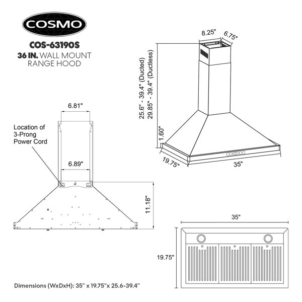 Dimensions du produit