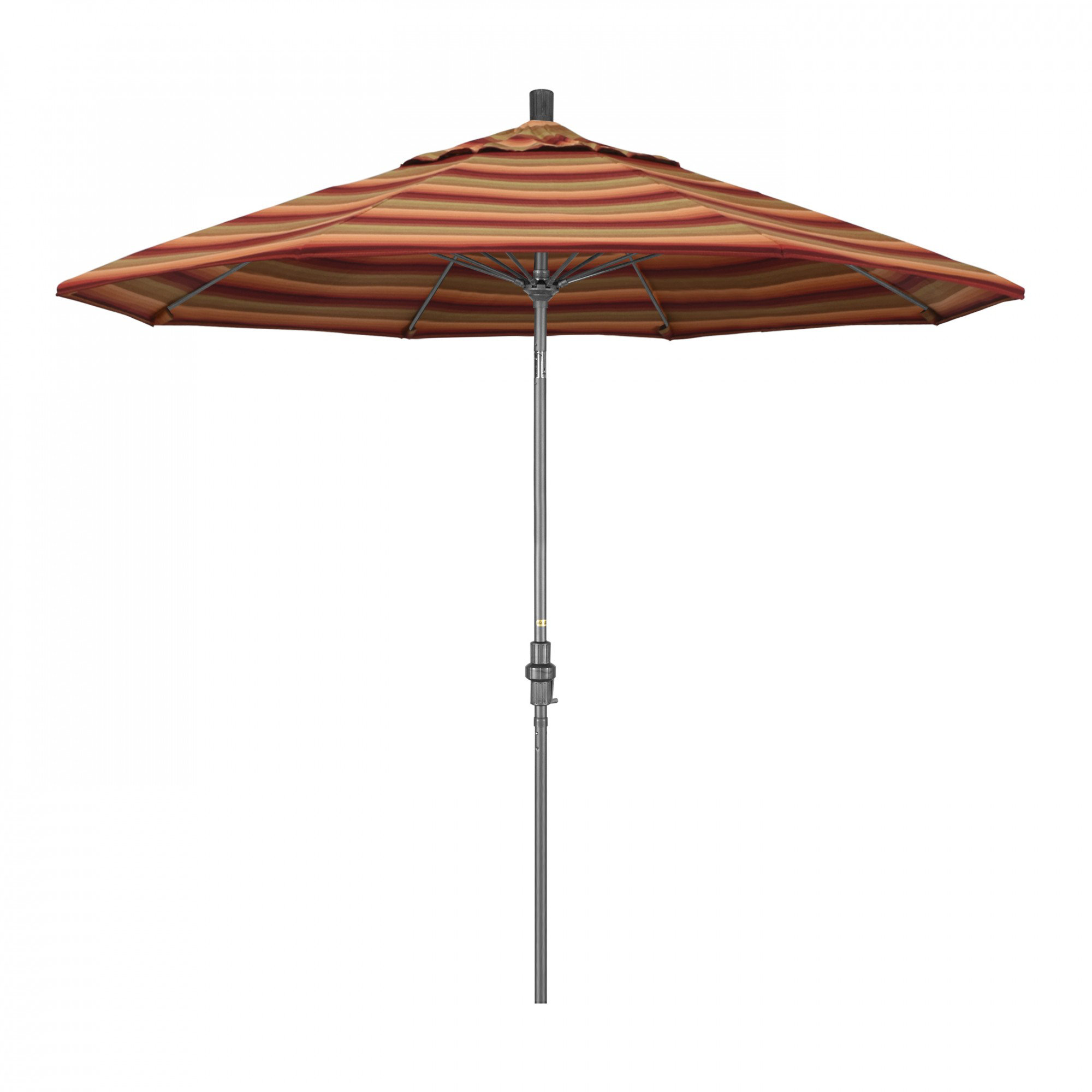 Roverta 9' Market Sunbrella® Umbrella, Silver, Canvas Air Blue Sunbrella® Canvas
