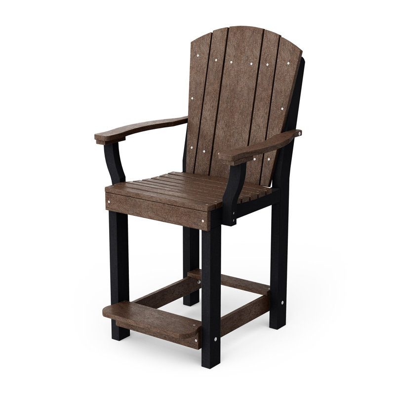 Chaise de patio Heritage, Brun Tudor / noir