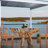 Glass Top Solid Wood Base Dining Table-735134049