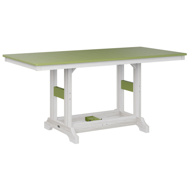 Garden Classic Outdoor Bar Table, Kiwi Green, Seashell