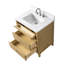 Meuble-lavabo autoportant à simple cuve 30 po avec plateau en marbre Caldwell-107663154-107663162-107663169