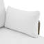Ensemble de patio en L en rotin 3 pièces avec coussins moelleux Kyng Luxe Lounger