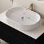 Lavabo de salle de bain ultra-moderne de 36 pouces, lavabo autoportant ou mural, en céramique non poreuse et plateau avec placage