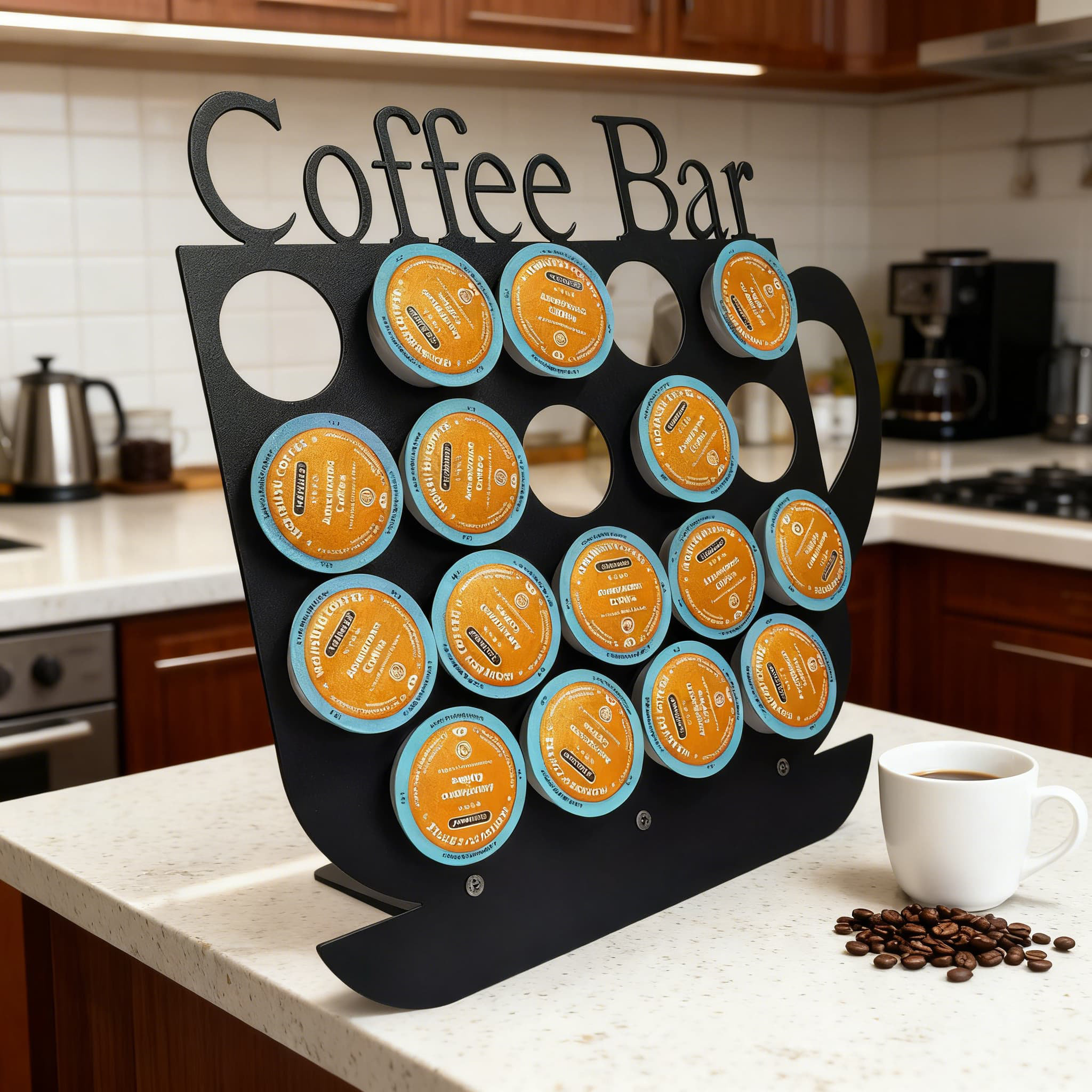 VIRBEIHUO K-Cup Holder Organizer Stand For Keurig Pods, Metal ...