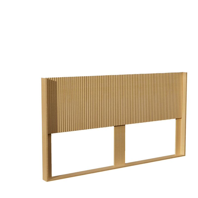 Ebern Designs Farmhouse Wood Headboard, Wall Mounted, King, Oak
